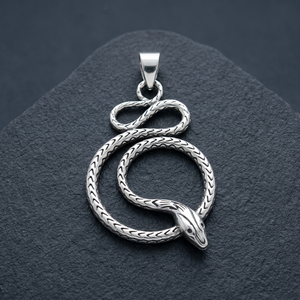Colgante con Forma de Serpiente al por Mayor, Joyería de Plata de Ley 925, Regalo para Hombres, Mujeres y Niños - Product Image 2