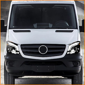 Pour Mercedes Benz Sprinter W906 2014-2018 Facelift, ensemble de phares avant à LED avec lentille de projecteur quadruple Bi-LED et animation séquentielle - Product Image 5