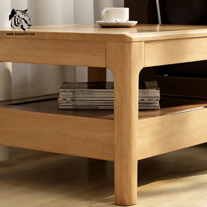 Fournisseur chinois, prix avantageux, table basse sur mesure en stock, prête à être expédiée, nouveau design, meubles de salon, table à thé en bois. - Product Image 4
