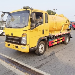 รถดูดสิ่งปฏิกูล Sinotruk HOWO 5CBM แบบสุญญากาศ 4x2 สำหรับทำความสะอาดท่อระบายน้ำในเขตเทศบาล มีจำหน่าย - Product Image 4