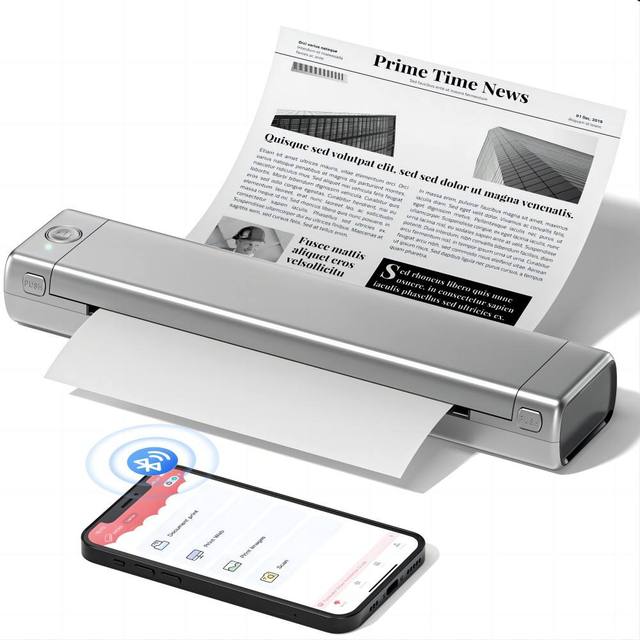 High Quality Hot Sale 203DPI HD Best Travel Use Inkless Portable A4 Thermal Paper Printer for Journal and Document Printing