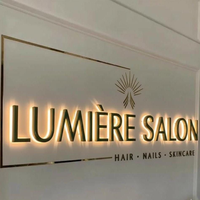 Letrero LED Profesional con Canal Personalizado, Letreros Publicitarios Acrílicos Retroiluminados en 3D, Letrero Comercial para Exteriores, Letrero LED