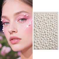 Autocollants 5D auto-adhésifs en strass pour le visage, bijoux en résine, décalcomanies artistiques pour le corps, accessoires de maquillage brillants pour festivals, galas et soirées
