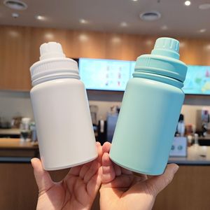 Stainless Steel Insulated Water <b>Bottle</b> 400ml Three-Finger Lid Portable For School Use - Product Image 1