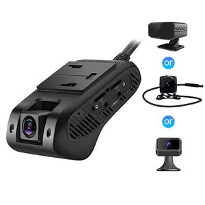 ADAS canlı akışı ile Jimi JC261P 4G araba kamera HD çift kameralar GPS izleme Wifi Hotspot çoklu alarmlar DVR Dash kamera ücretsiz APP