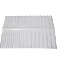 Tuile de toit transparente en PMMA acrylique ondulé jaune translucide de 3 mm d'épaisseur pour lucarne