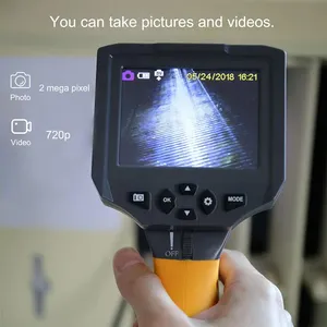 IP68 a prueba de agua 37/51mm lente dual rotación de 360 grados cámara de inspección de tubería de drenaje subacuático boroscopio Pan and Tilt - Product Image 2