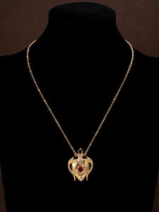 Collier Bouteille de <span class=keywords><strong>Parfum</strong></span> Médiévale Vintage Amour Zircon Mode Personnalisé Chaîne à Maillons Géométrique Style Cour Européenne Américaine - Product Image 6