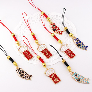 Nhật Bản Hoa Anh Đào Thổ Cẩm Cá Chép Key Sáng Tạo Treo Túi Mặt Dây Chuyền May Mắn May Mắn Và May Mắn Quyến Rũ Keychain - Product Image 4