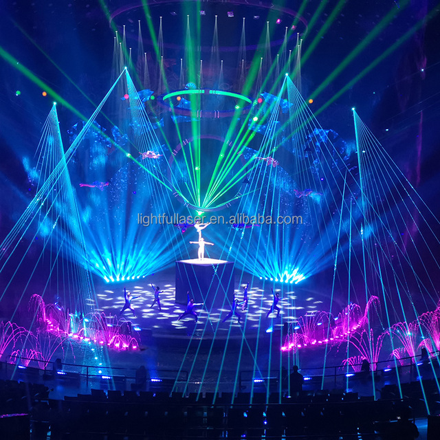 Professional 30W DMX512 Stage Laser Show System Pangolin FB4 ILDA Scanner with RGBW Emission for DJ and Live Performances