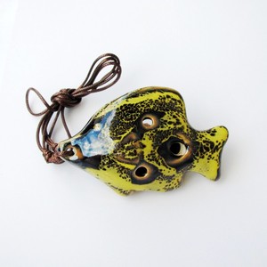 Flûte Ocarina en céramique en forme de poisson à 6 trous, clé Do, instrument de musique jouet, vente en gros directe usine - Product Image 6
