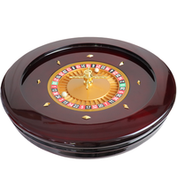 Professionnel 18 ''20'' 22 ''32" Ruleta en bois massif Casino jeu de divertissement bois simple 0 & Double 00 roue de Roulette russe