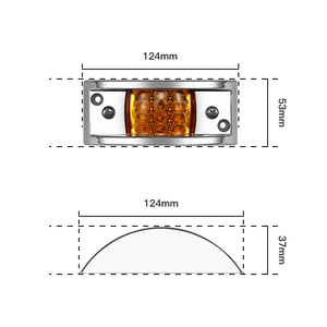 New 12V 24V Amber LED Side Marker Clearance Lamp Red White Side <strong>Lights</strong> <strong>for</strong> Trucks and <strong>Trailers</strong> - Product Image 5