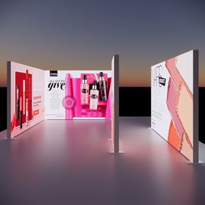 Mejores proveedores de cosméticos Trade Show Stand Decoración Exposición cosmética Caja de luz Banners Led Light Display Stand Gabinete - Product Image 1