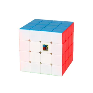 Moyu cube MF8826 4*4 Fourth order simple puzzle game for kids stickerless Magic cube educational plastic cube toys kids