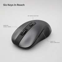 Mouse Nirkabel Senyap 2.4G Optik Ergonomis Portabel untuk Kantor PC Laptop Desktop Komputer Notebook Tablet