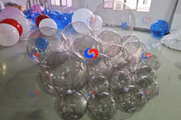 Ballons à bulles géants transparents réutilisables en PVC blanc noir rose orange gris grosses boules en PVC transparent pour décorations événementielles
