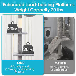 Árbol para <span class=keywords><strong>Gatos</strong></span> de Lujo Personalizado por el Fabricante, Extra Grande, Resistente, <span class=keywords><strong>Torre</strong></span> Alta para <span class=keywords><strong>Gatos</strong></span>, el Más Vendido, <span class=keywords><strong>Rascador</strong></span> para <span class=keywords><strong>Gatos</strong></span> Grandes - Product Image 3