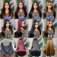 Peluca sin pegamento de cabello humano 100% virgen de alta densidad 12A 5*5 Vietnam SDD liso extremo brasileño súper doblemente estirado