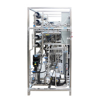 Système de pasteurisation à eau chaude PLC Auto 500L/H, système RO bipolaire, machine de traitement de l'eau en acier inoxydable haute pureté, approuvé CE/ISO