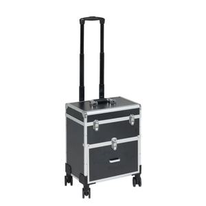 Multi Layer Large Capacity ABS Aluminum Alloy Pull Rod <b>Makeup</b> <b>Case</b> Universal Wheel Professional Follow-up <b>Makeup</b> <b>Case</b> - Product Image 3
