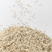 Hoogwaardige fruitgeurende groene thee, stofvrije, biologisch afbreekbare tofu kattenbakvulling 5kg, gemengd bentoniet met plantenvezels, doorspoelbaar