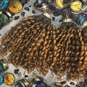 XYS HAIR Funmi para Cabello Rizado Brasileño, Paquetes de Cabello Remy Grado 12A, Súper Doble Trama, Cutícula Virgen Alineada, Color Natural, 24 Pulgadas - Product Image 3