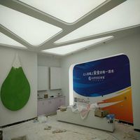 Plafond suspendu en tissu extensible, design de plafond faux en plastique créatif 2025