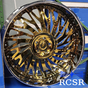 Jantes concaves RCSR 20 22 23 24 26 28 30, jantes avec <span class=keywords><strong>centre</strong></span> brossé or chromé, jantes Forgiato 5x120 5x130 5x127 5x112 - Product Image 6