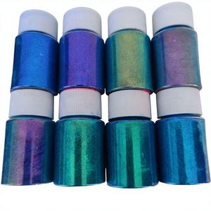 Poudre de perle acrylique en gros, effet caméléon, pour DIY, aquarelle, colle liquide, résine pour boue de cristal 10g - Product Image 1