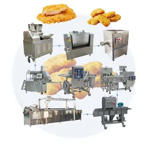 HNOC Großhandel Patty Moulder Ehemalige Battering Starch ing Machine Kleine Chicken Nugget Process Line