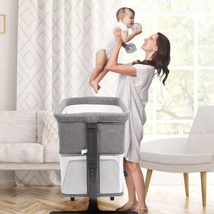 Cuna de Plástico para Bebé, con Cesta de Almacenamiento Plegable y Ruedas, Reduce la Fatiga de la Madre, Segura para Dormitorios Pequeños - Product Image 3