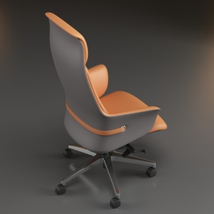 Silla de Oficina de Cuero de Alta Calidad Youjing Youjing Byj2503a Bibo Beige, Silla de Oficina Ergonómica Blanca con Soporte Lumbar de Cuero - Product Image 4