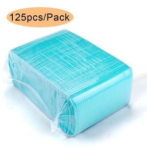 ผ้าปูโต๊ะทำเล็บแบบใช้แล้วทิ้ง OEM ขนาด 33x45 ซม. สีฟ้า สำหรับร้านทำเล็บ - Product Image 1