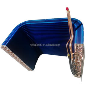 Bobine de condenseur en aluminium doré de type L et de type U, avec tubes en cuivre, pour climatiseur et pompe à chaleur - Product Image 1