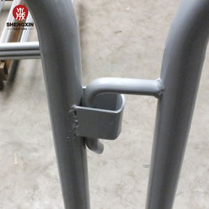 Clôture temporaire personnalisée 1.1*2.2M/Barricade en acier métallique portable facile à assembler/barrière de sécurité pour le contrôle des foules sur la route - Product Image 3