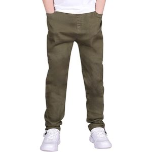 Pantalones de uniforme acampanados para niñas, cintura elástica con bolsillos, ropa escolar estilo preppy, talla 5-16 años - Product Image 2