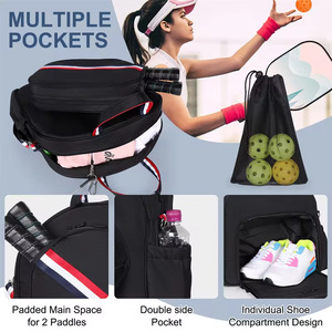 Grande capacité Sports de plein air sac à bandoulière multifonctionnel matériel de plongée pickleball sac à pagaie chaussures sac de Sport de raquette - Product Image 4