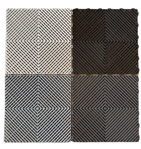 بلاط أرضيات المرآب المتشابك بوحدات صلبة ملونة ، حصير أرضيات المرآب البلاستيكية الصناعية لورشة عمل تفاصيل السيارات - Product Image 6