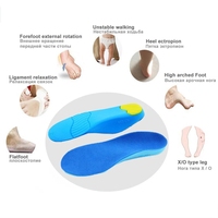 Semelles orthopédiques pour enfants, soutien de la voûte plantaire, correction des pieds plats, semelles intérieures pour chaussures O/X Leg