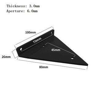 دعامة رف مخفي لأرفف الخدمة الشاقة ذاتية الصنع قوس حديد لتزيين الجدران المعدنية في المزرعة - Product Image 4