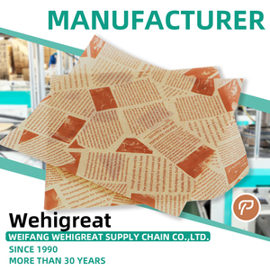 WeHigreat Fogli di Carta da Forno Personalizzabili Rettangolari Antiaderenti, Rivestiti in Silicone su Entrambi i Lati, <span class=keywords><strong>50</strong></span> Fogli 40x60 - Product Image 2