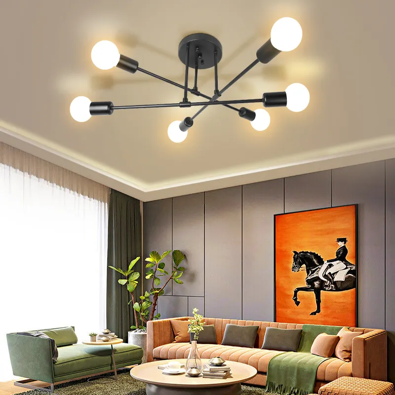 Светодиодное потолочное комнатное освещение для гостиной E27/E26, декоративный подвесной светильник, современная люстра, люстры и подвесные светильники