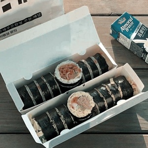 Custom Logo Size Eco-Friendly Food Grade Materials Folded Paper Sushi Boxes Lamination Food Box Packaging with Dip Cup - Product Image 5