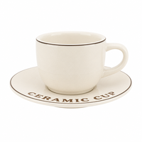 Ensemble cadeau de tasses à café en céramique miniatures de 50 ml, 80 ml et 140 ml avec soucoupes, design personnalisé, tasse à expresso en céramique et soucoupe