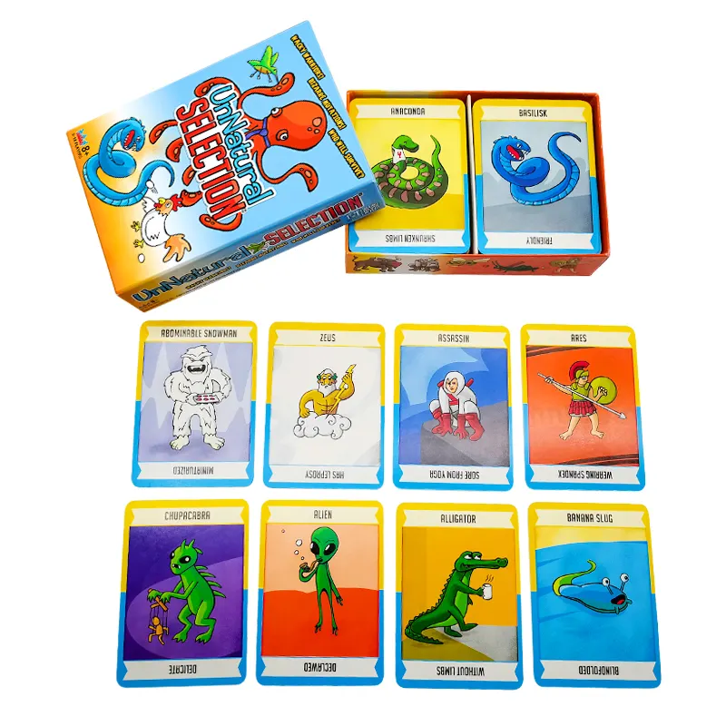 Großhandel OEM Custom Family Learning Flash-Karten Kinder und Speicher karten Spiele Karte für Erwachsene und Kinder
