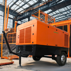 เครื่องอัดอากาศแบบพกพา 250 ลูกบาศก์ฟุตต่อนาที 290 ปอนด์ต่อตารางนิ้ว สำหรับดูไบ 290 ปอนด์ต่อตารางนิ้ว - Product Image 1