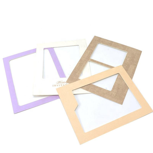 Cadre <span class=keywords><strong>photo</strong></span> en papier personnalisé OEM/ODM, cadre en carton DIY à marque privée pour cartes d'invitation de mariage, vente en gros pour marques - Product Image 1