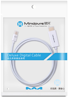Câble Mini DP vers HDMI 1,5 m 1080P 60Hz, cordon DisplayPort plaqué or avec blindage tressé, mâle-mâle, pour MacBook, ordinateur portable, HDTV