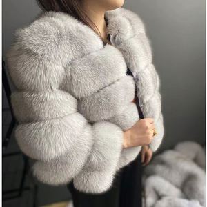 <span class=keywords><strong>Cappotto</strong></span> di <span class=keywords><strong>pelliccia</strong></span> di lusso personalizzato da <span class=keywords><strong>donna</strong></span> soffice per taglie forti giacca corta di vera <span class=keywords><strong>pelliccia</strong></span> personalizzabile in vera <span class=keywords><strong>pelliccia</strong></span> di volpe - Product Image 4